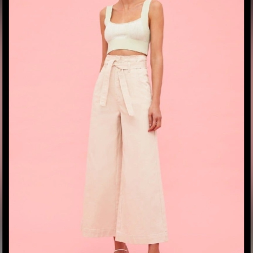 C/MEO COLLECTIVE *NWT* Peripheral Wide Leg Jean Pant Medium 6/8